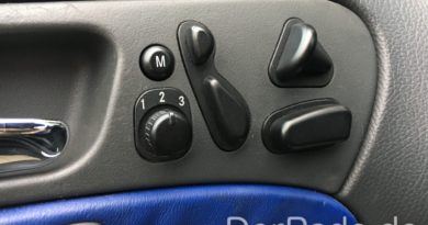 W203 elektrische Sitzverstellung Bedientfeld