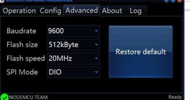 nodemcu flasher settings