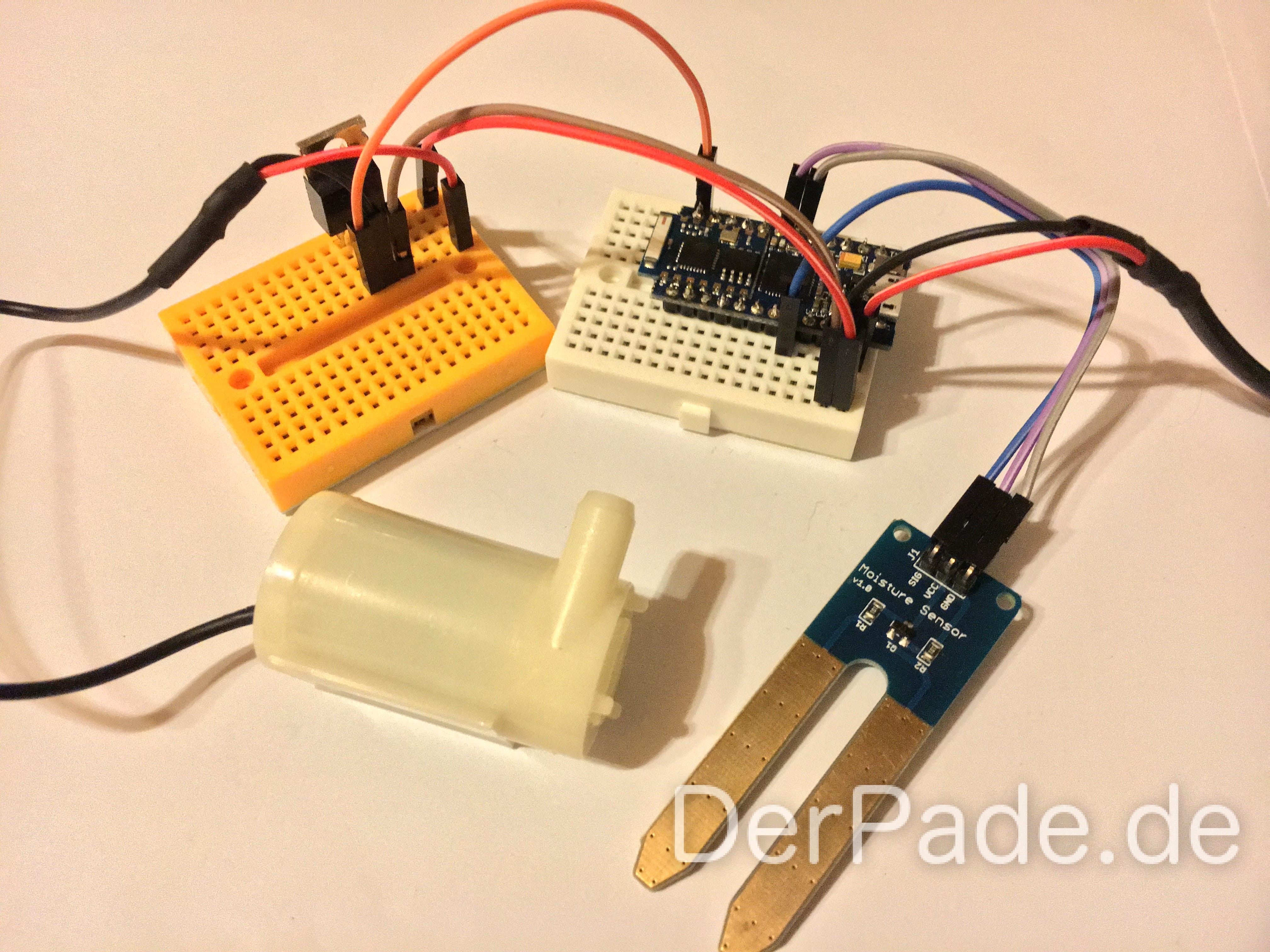 Tutorial: Arduino Cactus Soil Moisture und Wasserpumpe ansteuern - Der Pade