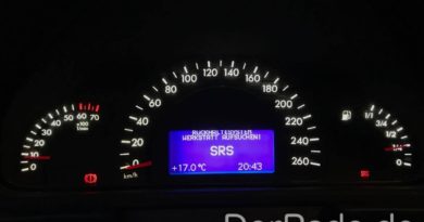 Anleitung W203 Kombiinstrument Tacho auf weiße LED Beleuchtung umbauen Teil 2 - weiße LED bei Nacht