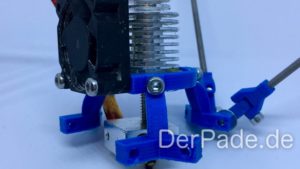 Backpack - Bauanleitung Mechanik - Effector montiert mit Hotend