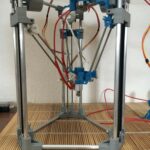 BackpackMiniDelta 3D Drucker Prototyp – Aktueller Prototyp mit Hotend
