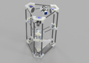 Der Backpack mini Delta 3D Drucker - 3D Rendering V43