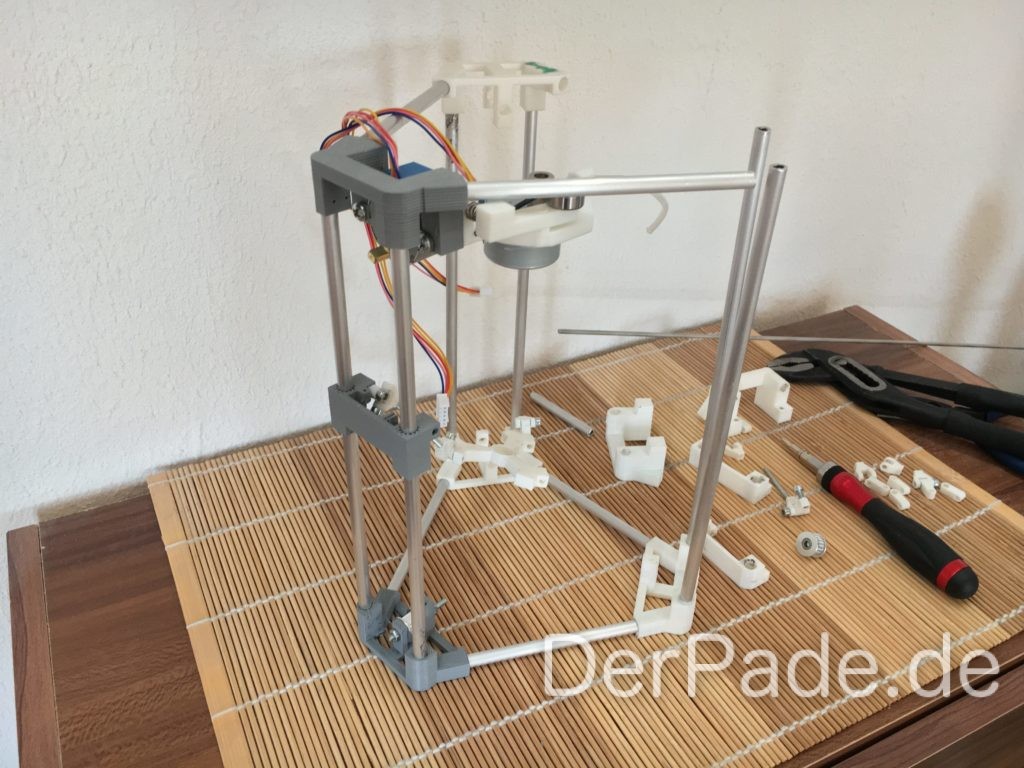 Der Backpack mini Delta 3D Drucker - Prototyp 2