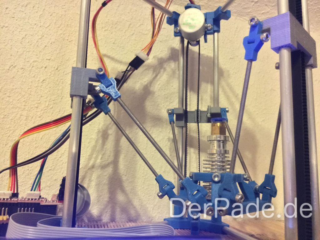Der Backpack mini Delta 3D Drucker - Prototyp V44 Detail