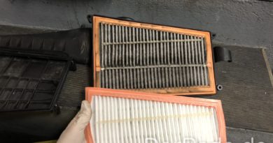Anleitung: W203 OM642 Luftfilter wechseln OM642 Luftfilter neu gegen alt