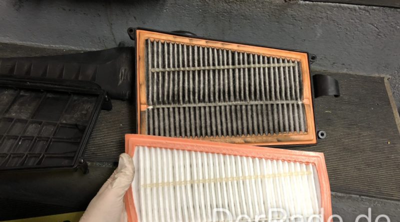 OM642 Luftfilter neu gegen alt