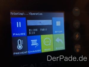 Testbericht JGAURORA A3S MKS TFT Touch Display im Druck