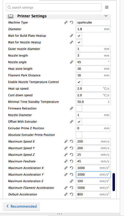 Das Cura Plugin ermöglicht euch in einer GUI die Werte für Acceleration, Jerk, Speed etc. einzustellen. Das Cura Plugin ermöglicht euch in einer GUI die Werte für Acceleration, Jerk, Speed etc. einzustellen.