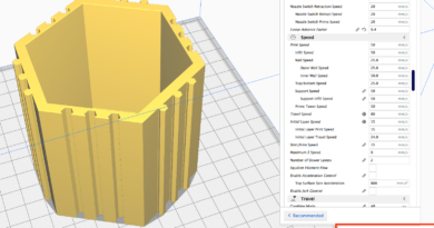 Cura berechnete Druckzeit mit Plugin