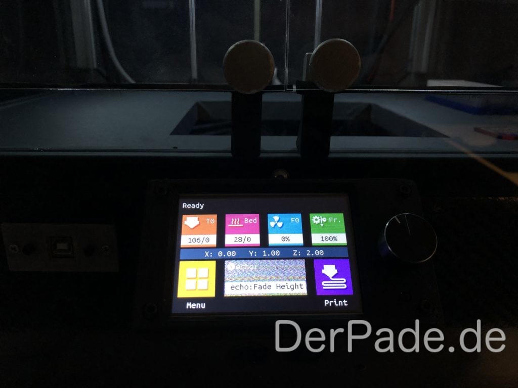 Endlich kommt Farbe ins Spiel, dank des BIGTREETECH 3,5 Zoll Touchscreens.