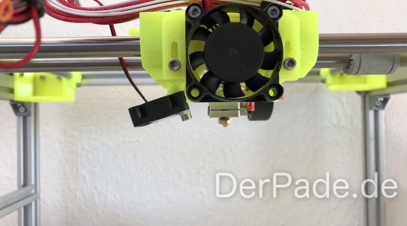 Sparkcube yellow Hotend Front